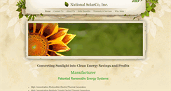 Desktop Screenshot of nationalsolarco.com