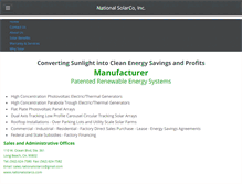 Tablet Screenshot of nationalsolarco.com